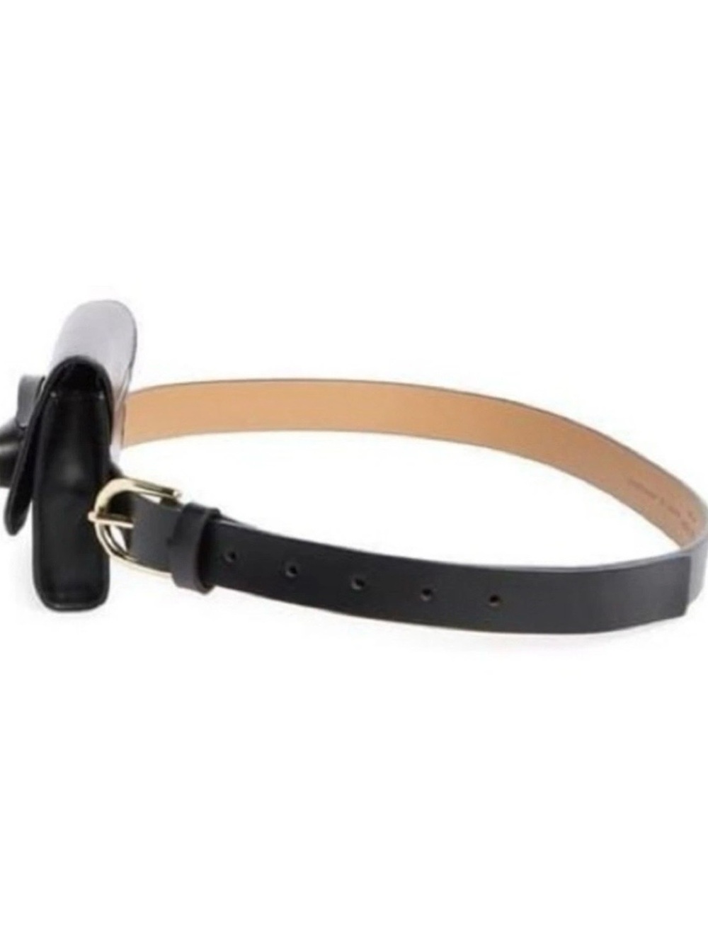 ♠️Kate Spade Black Leather Bow Belt Bag - Picture 4 of 12